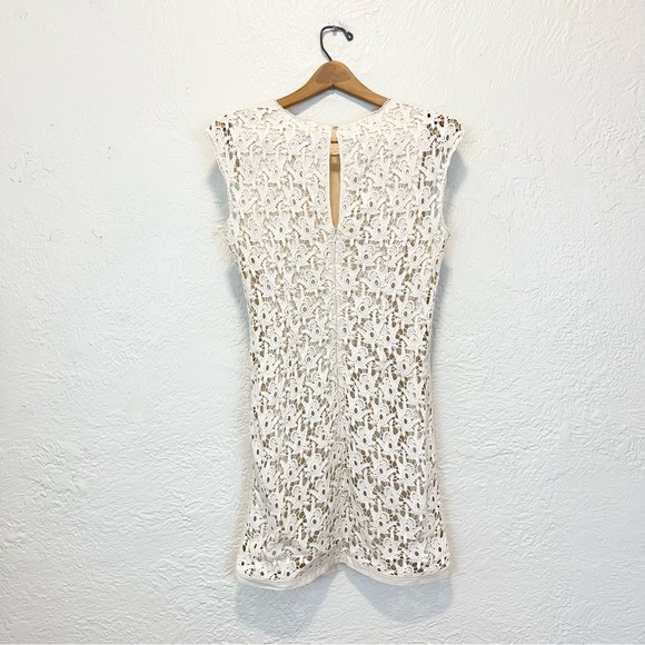 Reiss Dress Crochet Lace Ivory Cream 6 - Picture 4 of 8
